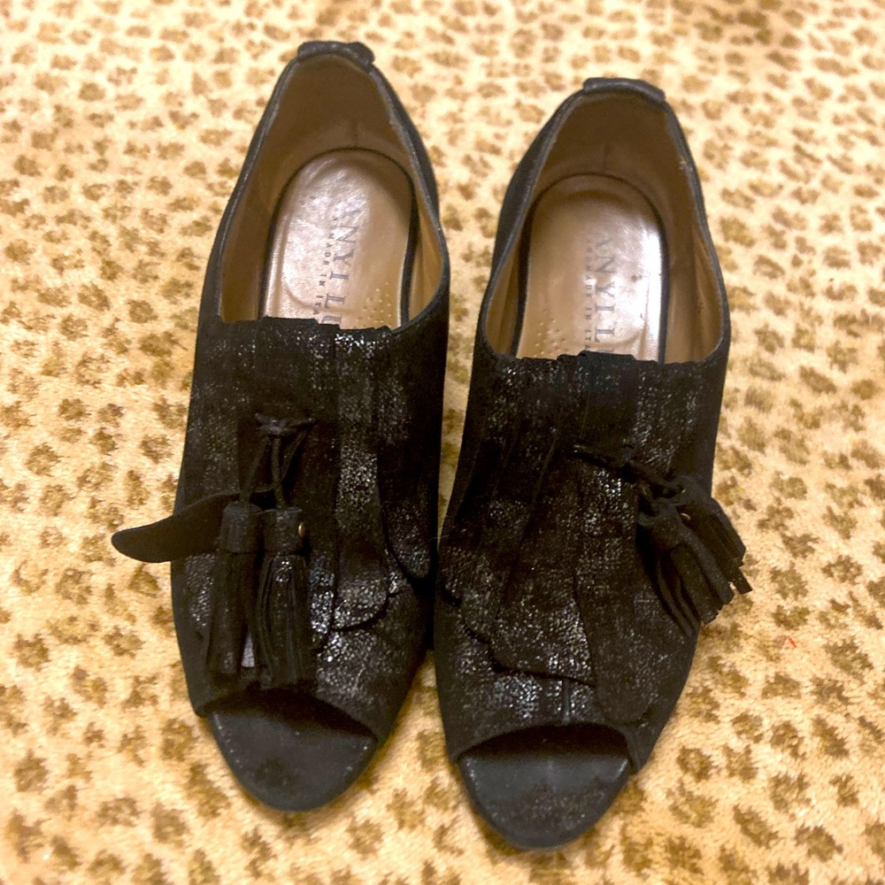 Wedge loafers by Anyi Lu